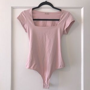 Free People Fair And Square Neck Duo Bodysuit